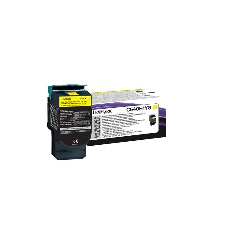 ORIGINAL C540H1YG LEXMARK C540 TONER YELLOW HC