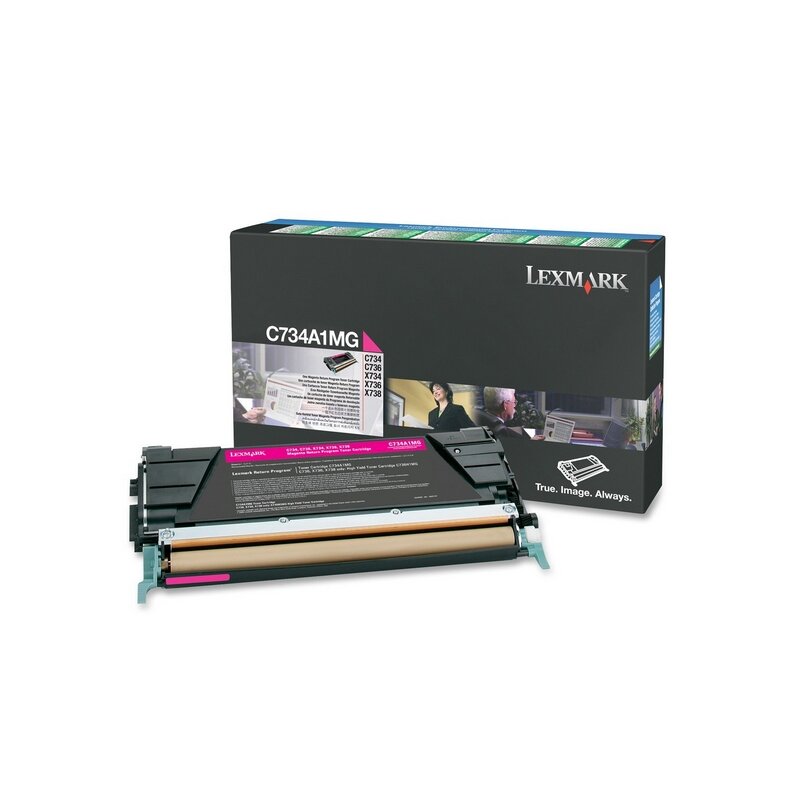 ORIGINAL C734A1MG LEXMARK C734 TONER MAGENTA