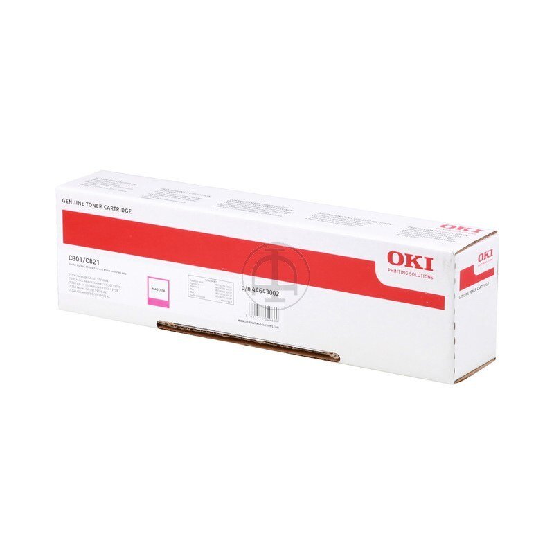 ORIGINAL 44643002 OKI C801 TONER MAGENTA