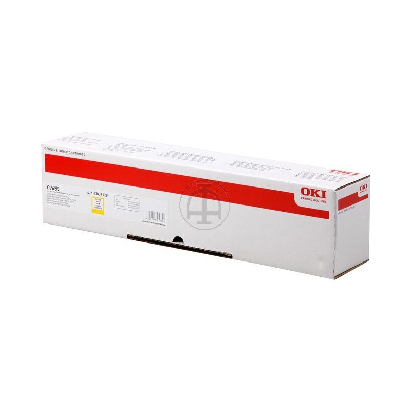 ORIGINAL 43837129 OKI C9655 TONER YELLOW