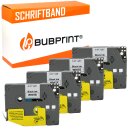 Bubprint 4x Schriftband kompatibel f&uuml;r Brother...