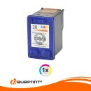 Bubprint Druckerpatrone kompatibel für HP 28 color