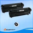 Bubprint 2x Toner Black kompatibel für HP Laserjet Q2612A HP LaserJet 1020 Canon LBP-2900 HP LaserJet 1018 HP LaserJet M 1005 MFP HP LaserJet 1010
