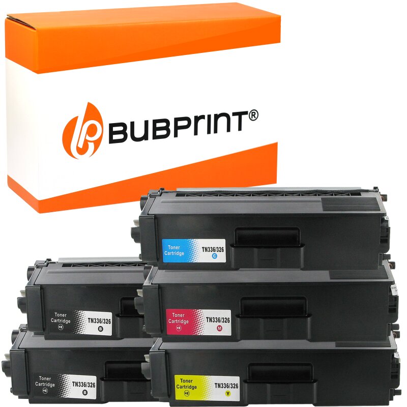 Bubprint 5 Toner Kompatibel für Brother TN-326 MFC-L 8850 CDW HL-L8350CDW HL-L8250CDN MFC-L 8650CDW